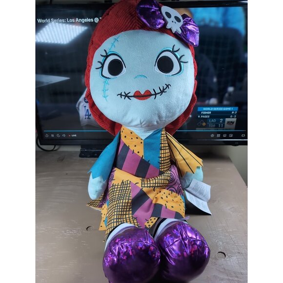 RARE! DISNEY Nightmare Before Christmas Jumbo Jack, Sally 30" Plush Set of 2 NWT - Picture 15 of 16